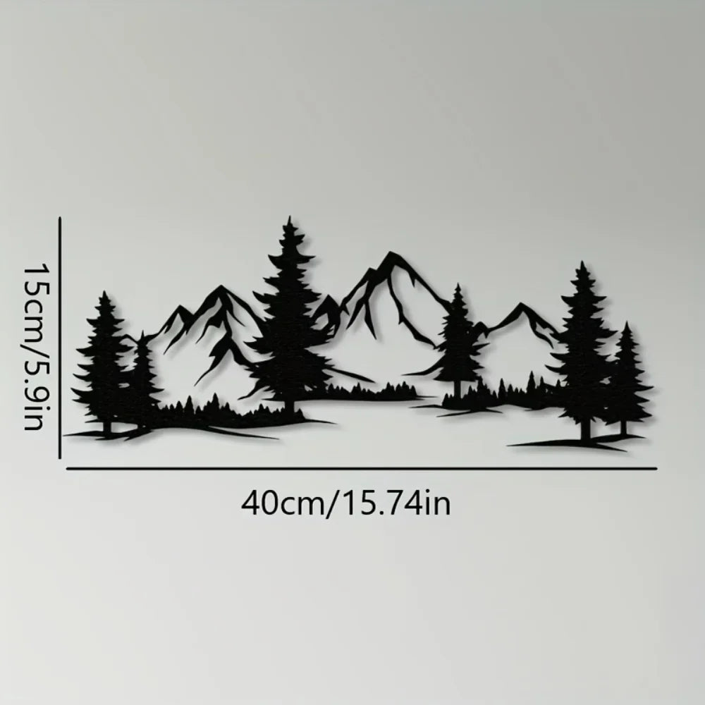 Evergreen Tree Metal Wall Art – Ideal Christmas Gift for Kids Rooms and Farmhouse Aesthetic Decor