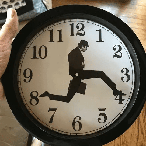 Ministry Of Silly Walks Clock