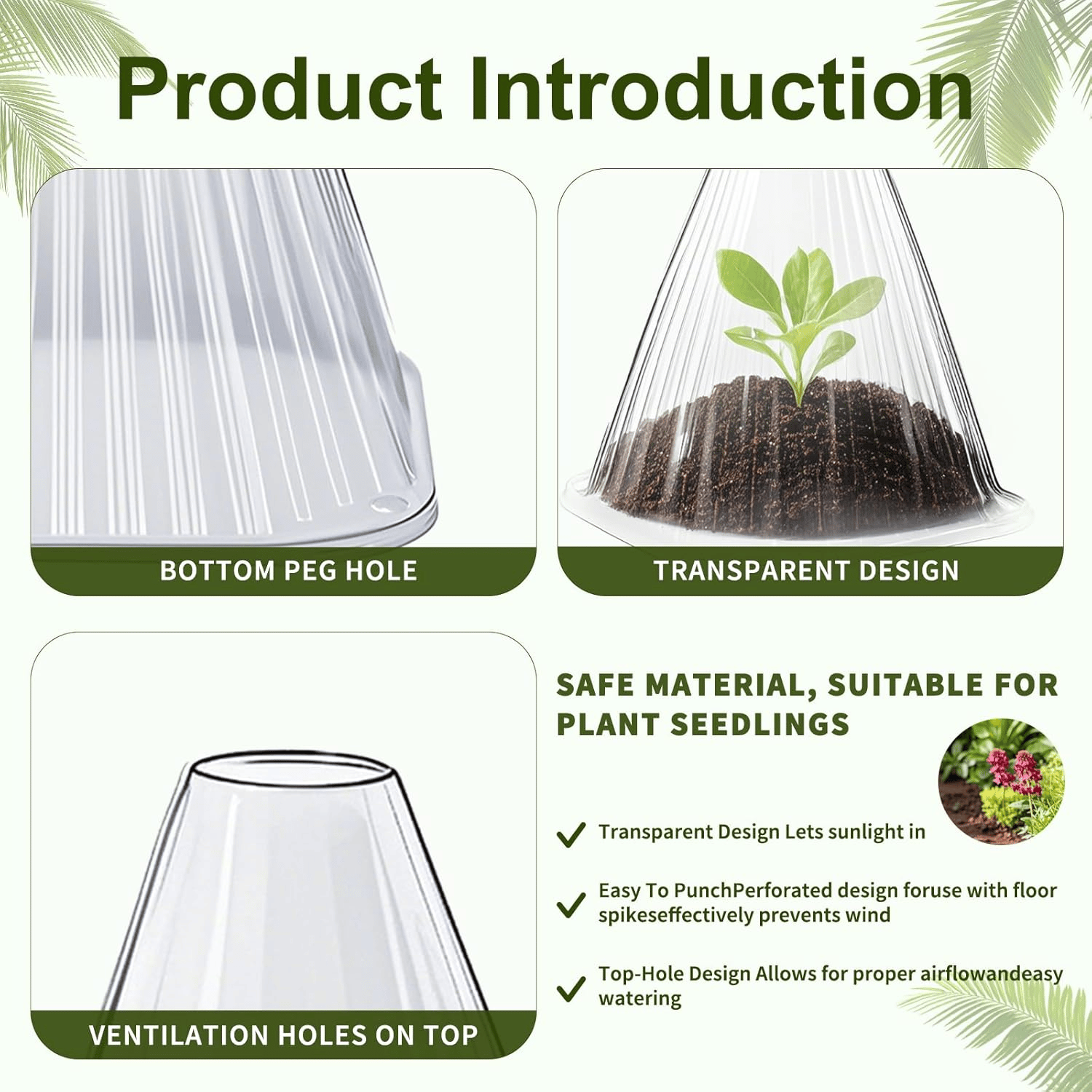 Gardening Greenhouse Plant Covers - Reusable, Light-transmitting and Breathable