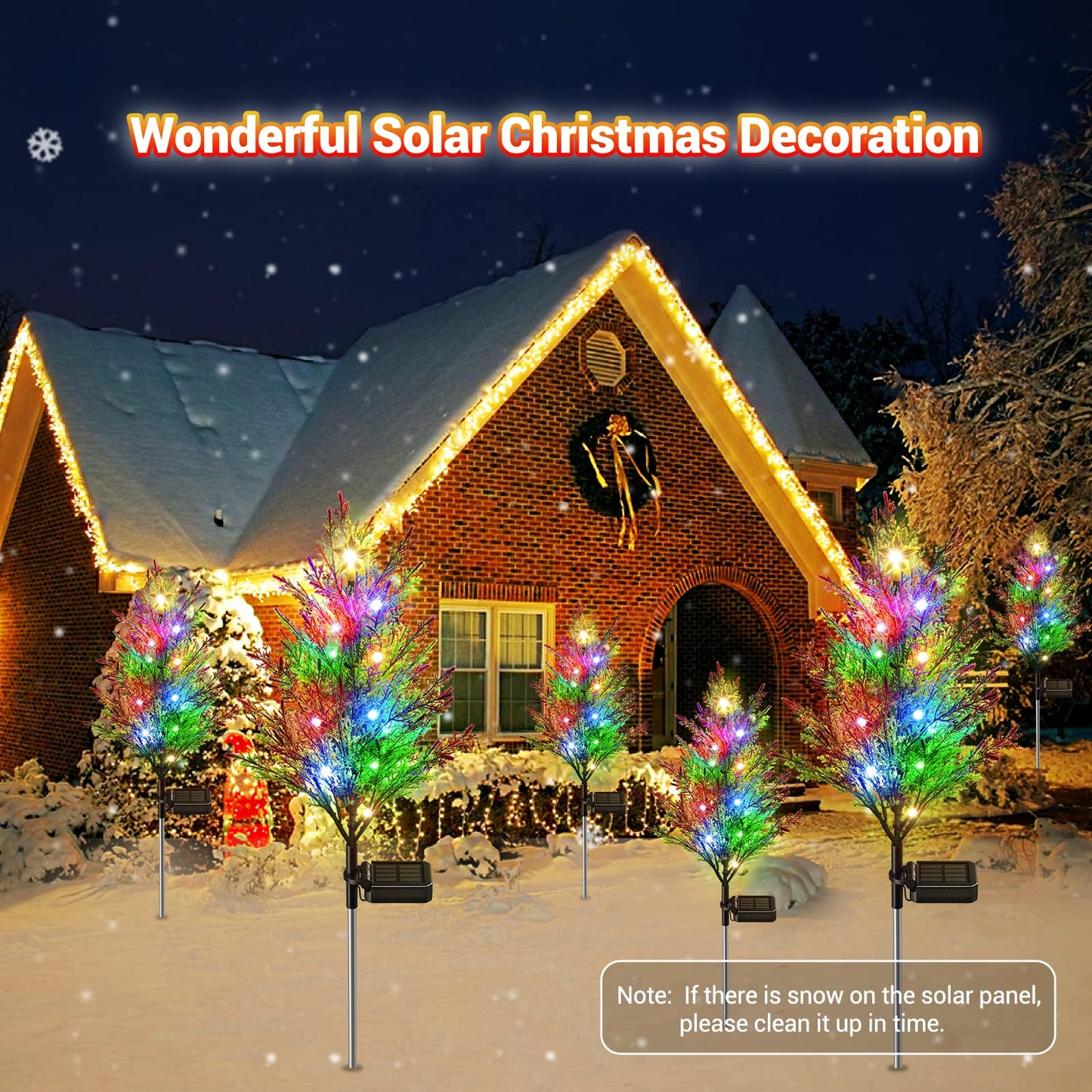 Solar Cypress Tree Light