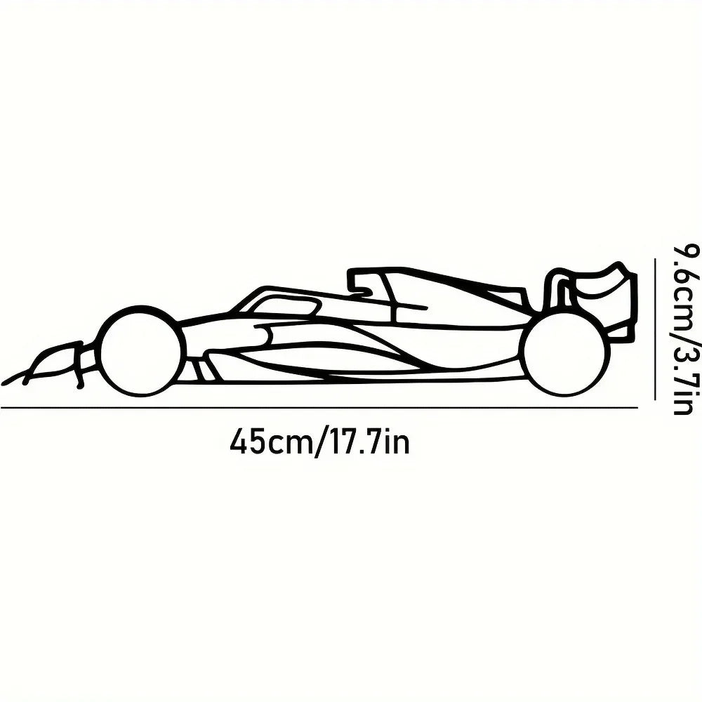 Stylish Iron Sports Car Wall Art – Hot Border Metal Line Design for Auto Enthusiasts and Car Lovers