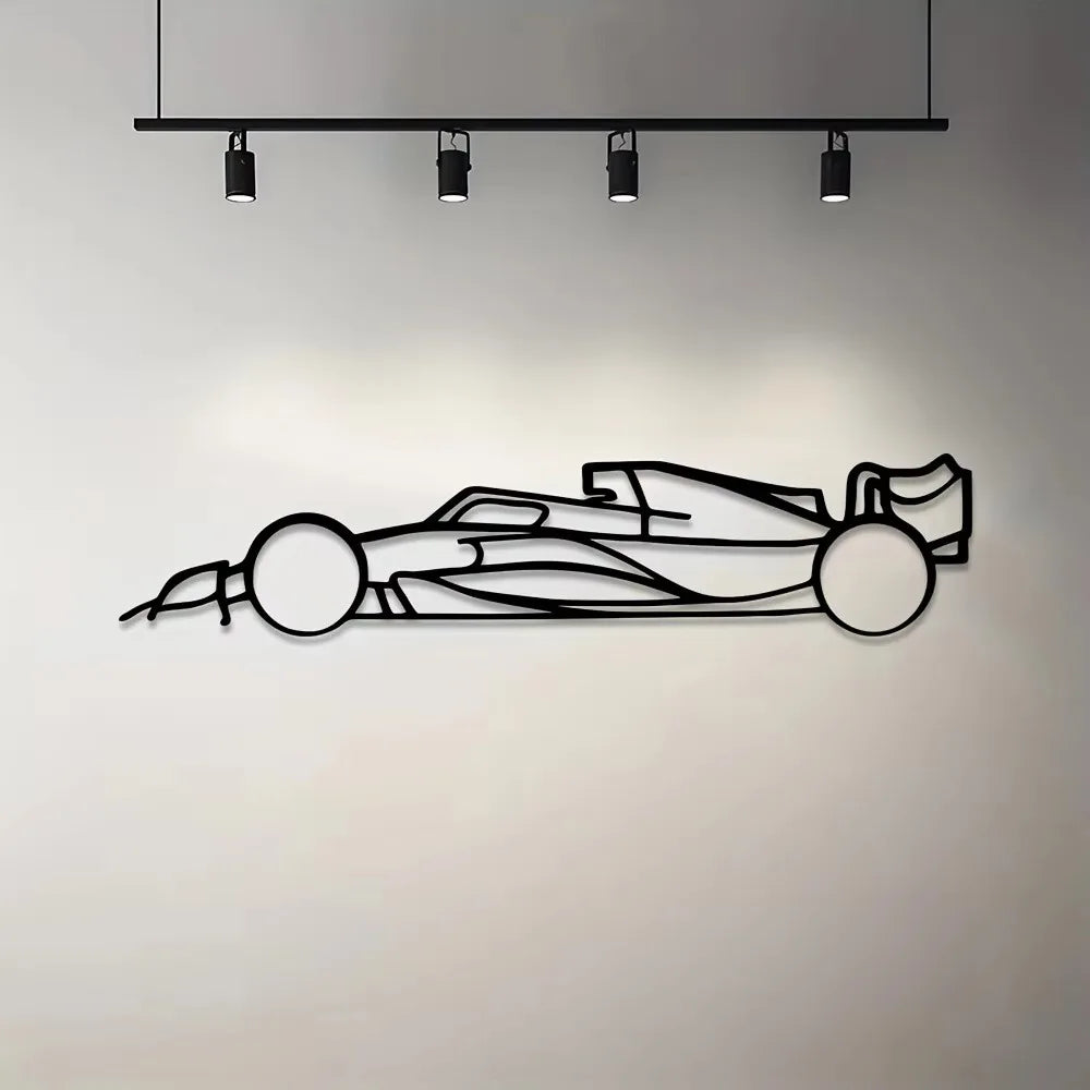 Stylish Iron Sports Car Wall Art – Hot Border Metal Line Design for Auto Enthusiasts and Car Lovers