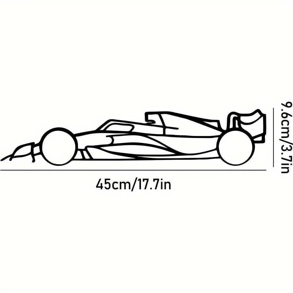 Premium Hot Border Metal Line Sports Car Wall Art - Iron Car Decoration, Unique Hanging Ornament for Garage & Room Decor