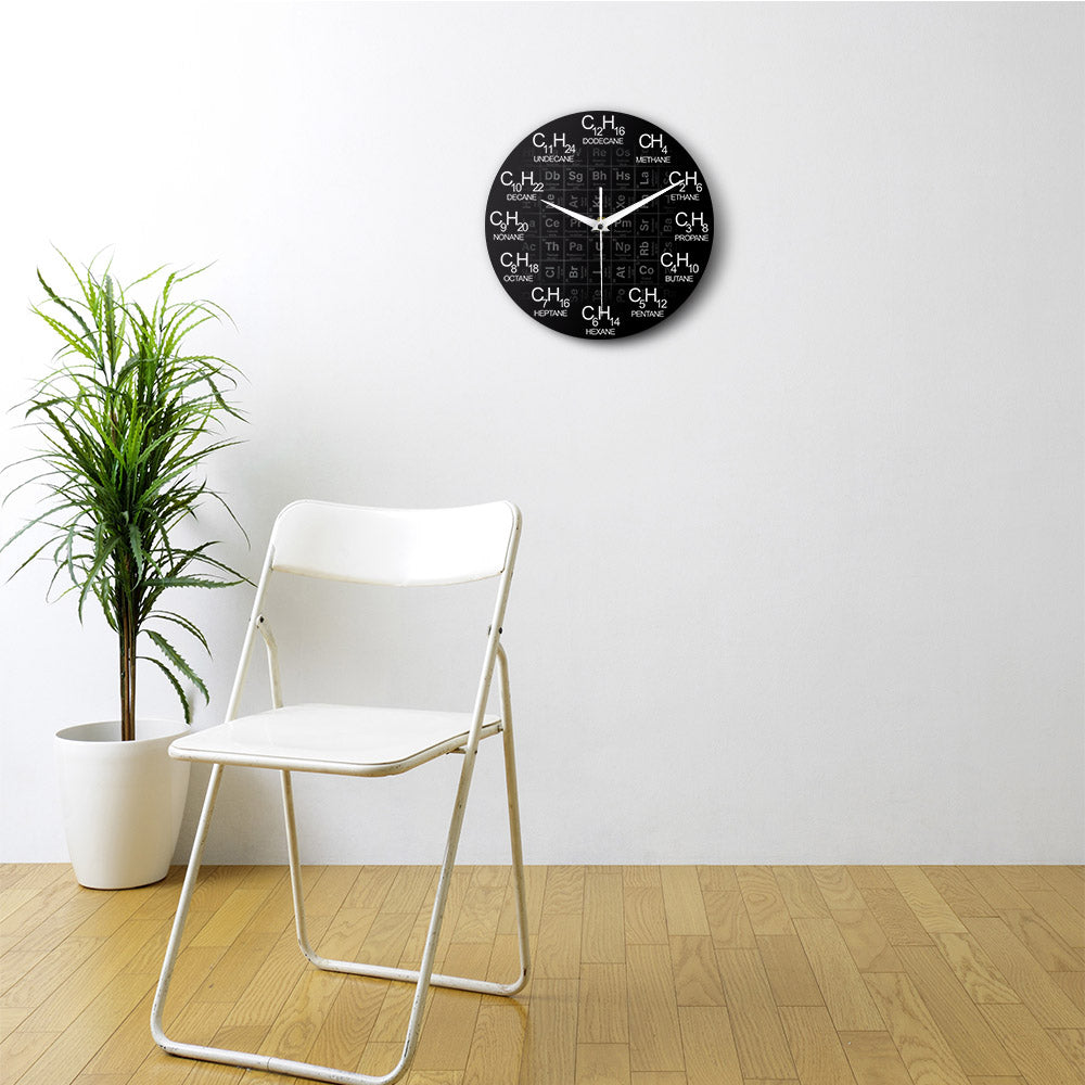 Periodic Table of Elements Chemical Science Wall Clock