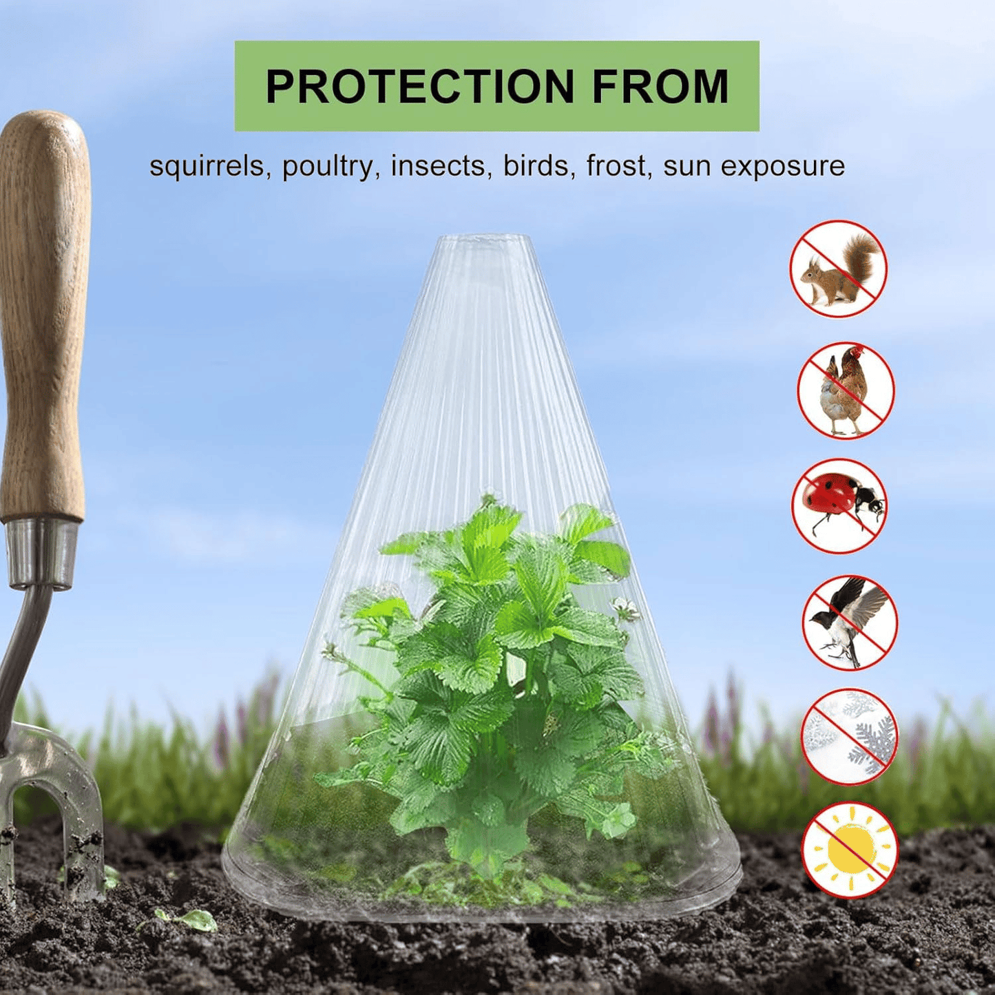 Gardening Greenhouse Plant Covers - Reusable, Light-transmitting and Breathable