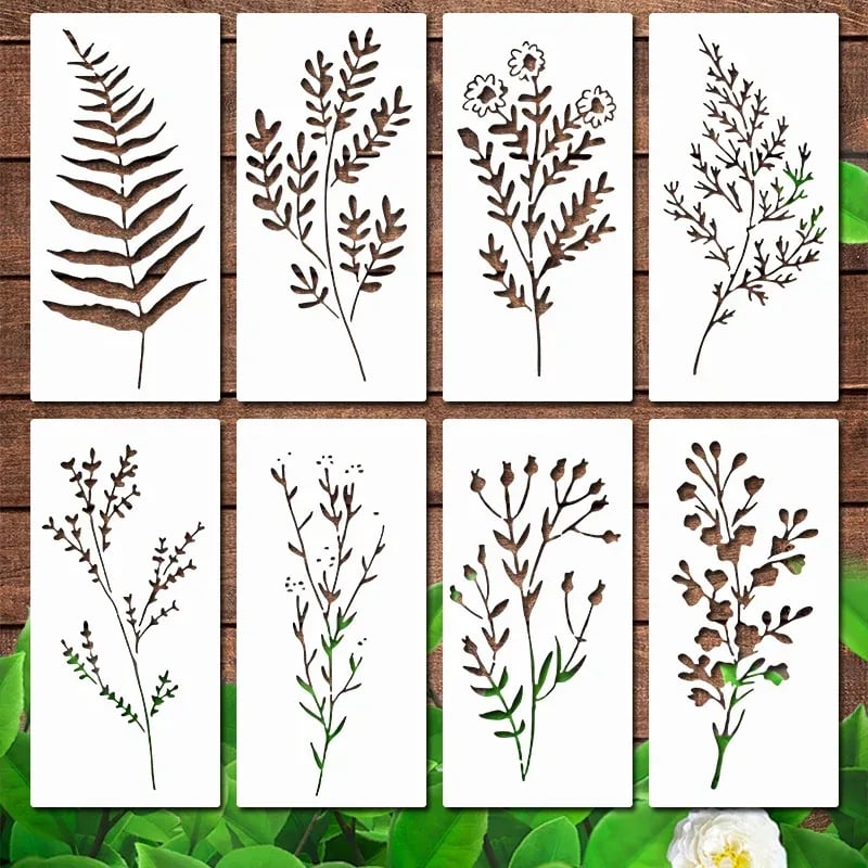 Garden Fence Large Flower Stencils - DIY Decoration