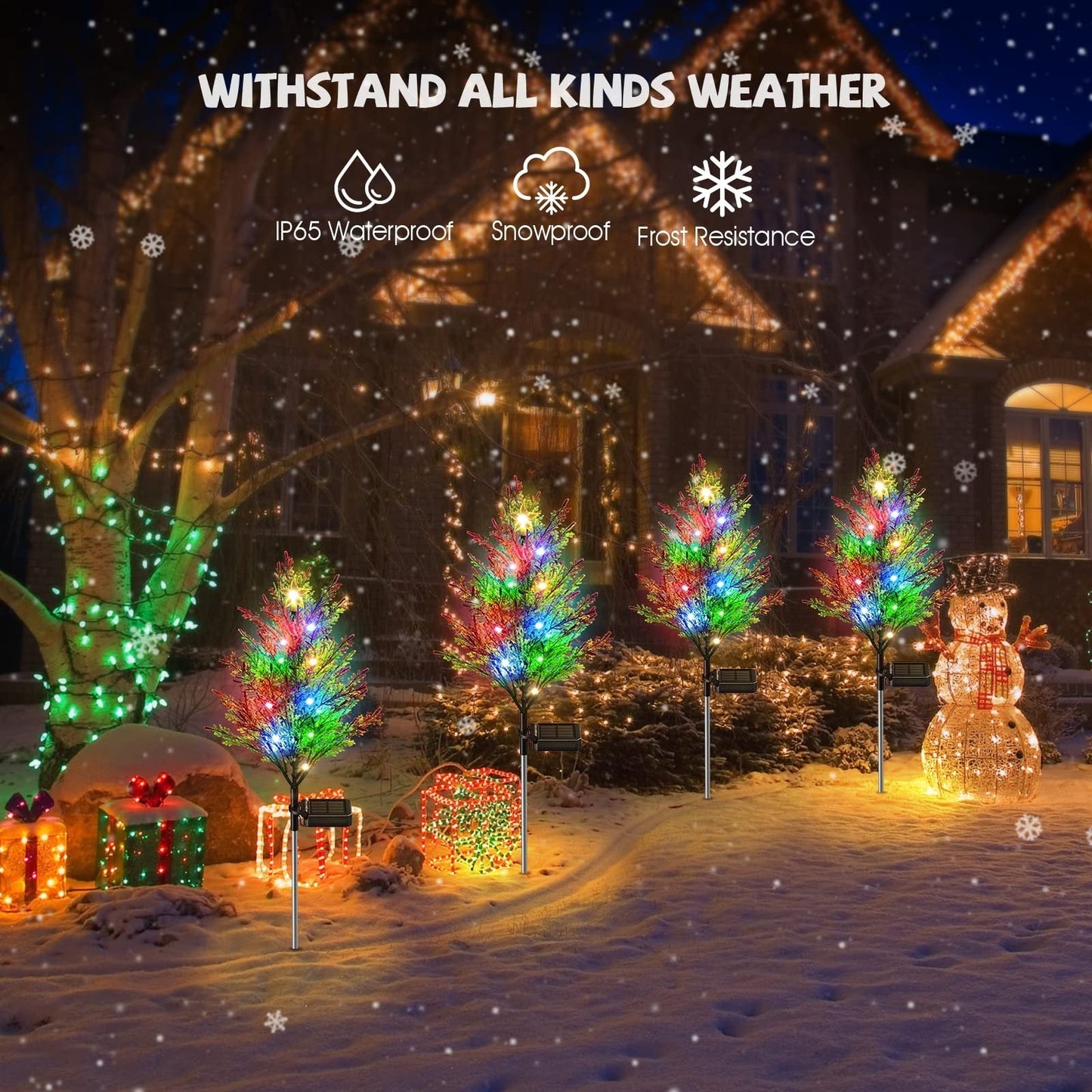 Solar Cypress Tree Light