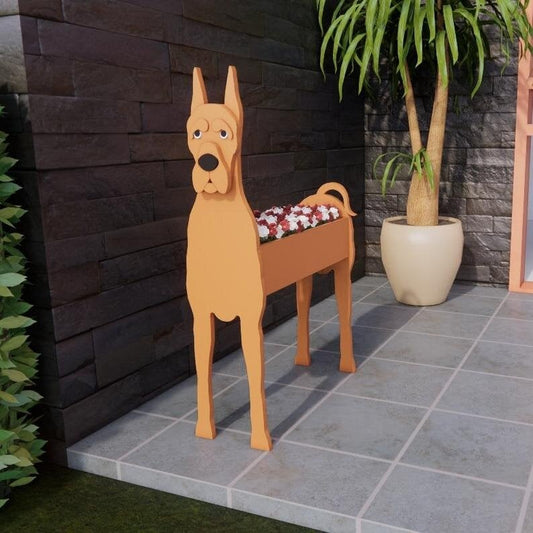 Great Dane Planter (Brown) (24*21*10cm)