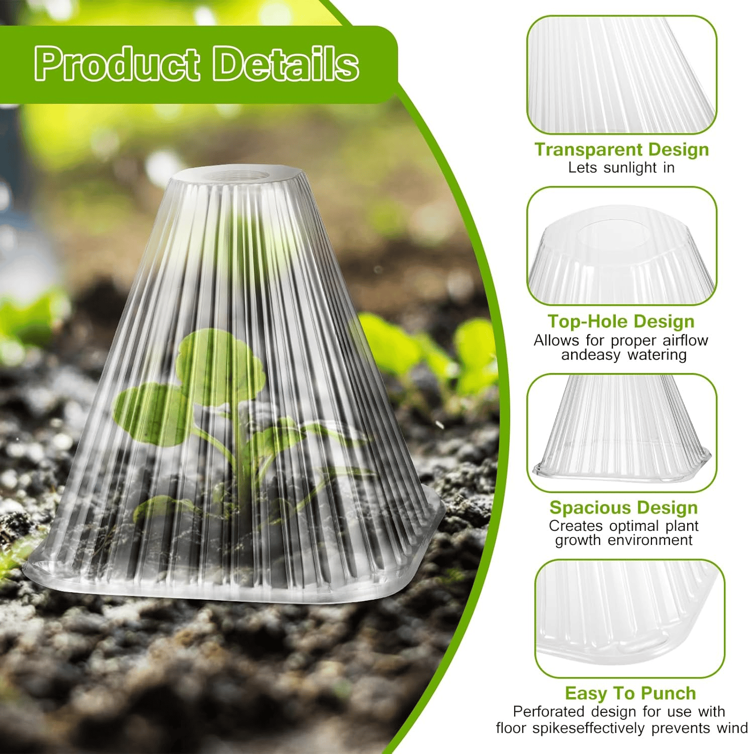 Gardening Greenhouse Plant Covers - Reusable, Light-transmitting and Breathable