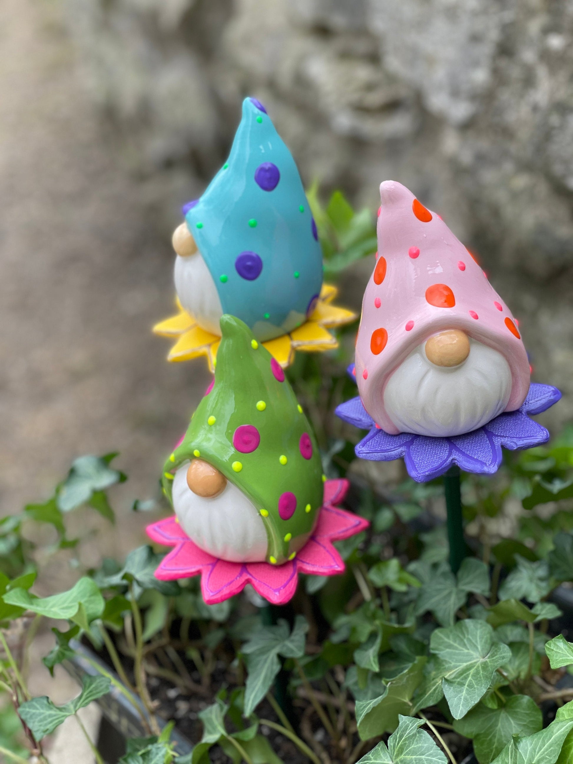 Garden Gnome Yard Stakes Gift