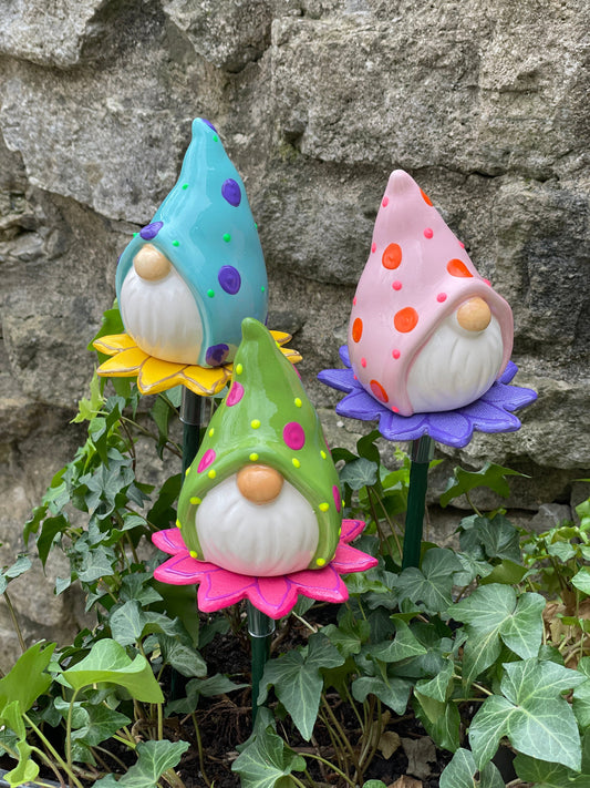 Garden Gnome Yard Stakes Gift