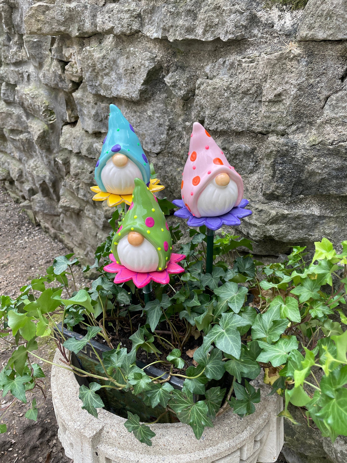 Garden Gnome Yard Stakes Gift