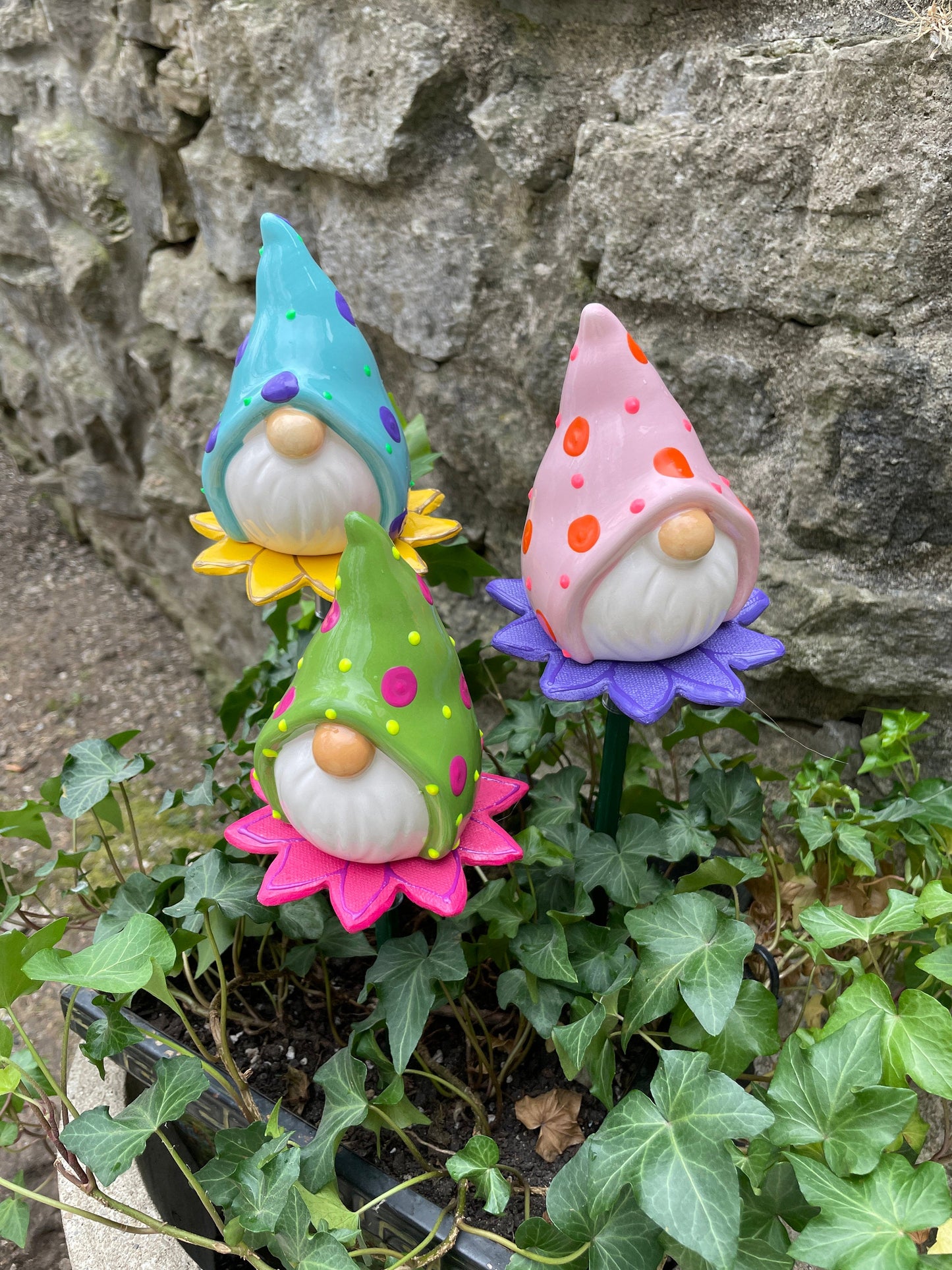 Garden Gnome Yard Stakes Gift