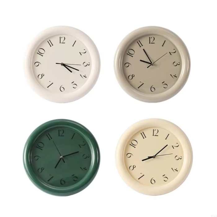 Wall Ticker Vintage-Style Mini Wall Clock