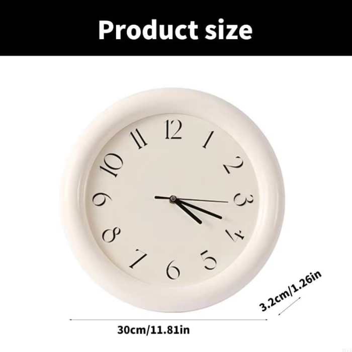 Wall Ticker Vintage-Style Mini Wall Clock
