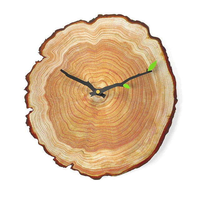 Nature Style Wood Grain 12 Inch Home Kitchen Decor Wall Clock